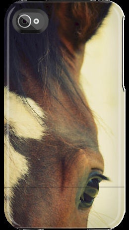 Born to be Wild iPhone 4 / 4s case - Photography - Horse close-up, eye - Uncommon Case