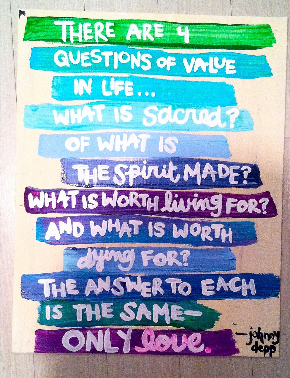 Answer is Love canvas