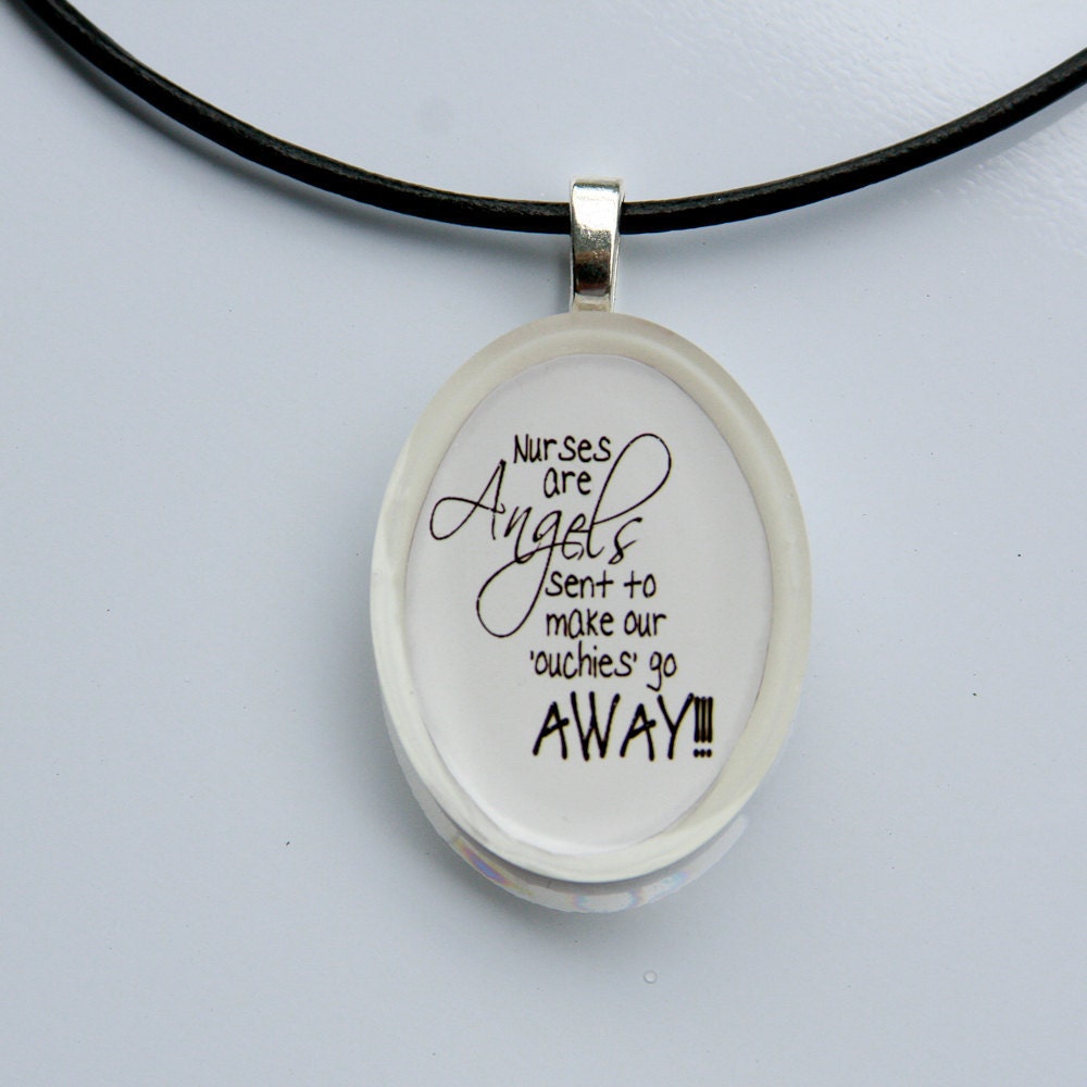 Resin Pendant Nurses are Angels (5166)