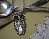 Spoon Necklace: "Owl" by Silver Spoon Jewelry