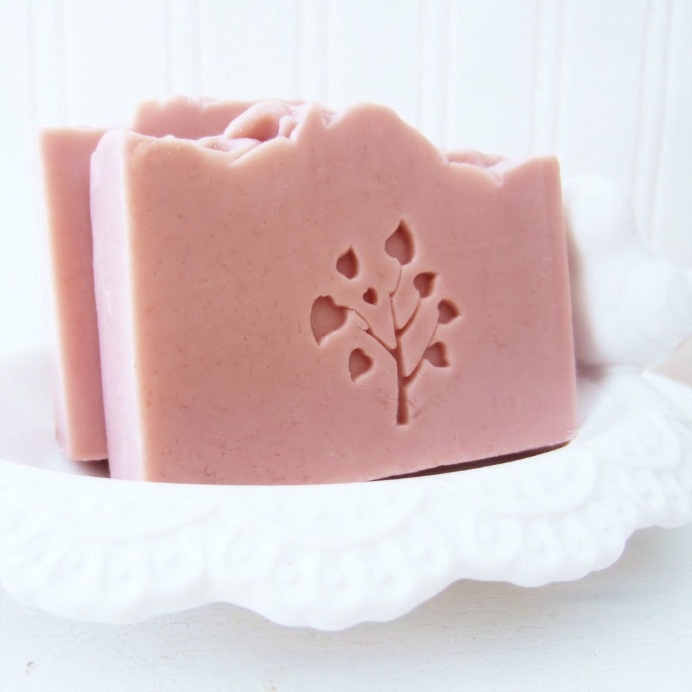 Rose Clay Soap - Jasmine, Rose, Ylang, Sandalwood - Shea Butter Soap
