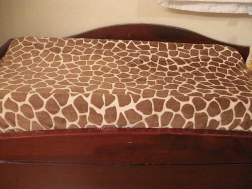 Giraffe  Minky Changing Pad Cover