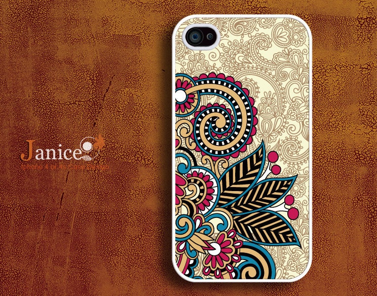 iphone case iphone 4s case iphone 4 cover sweet colorized classic flower unique Iphone case