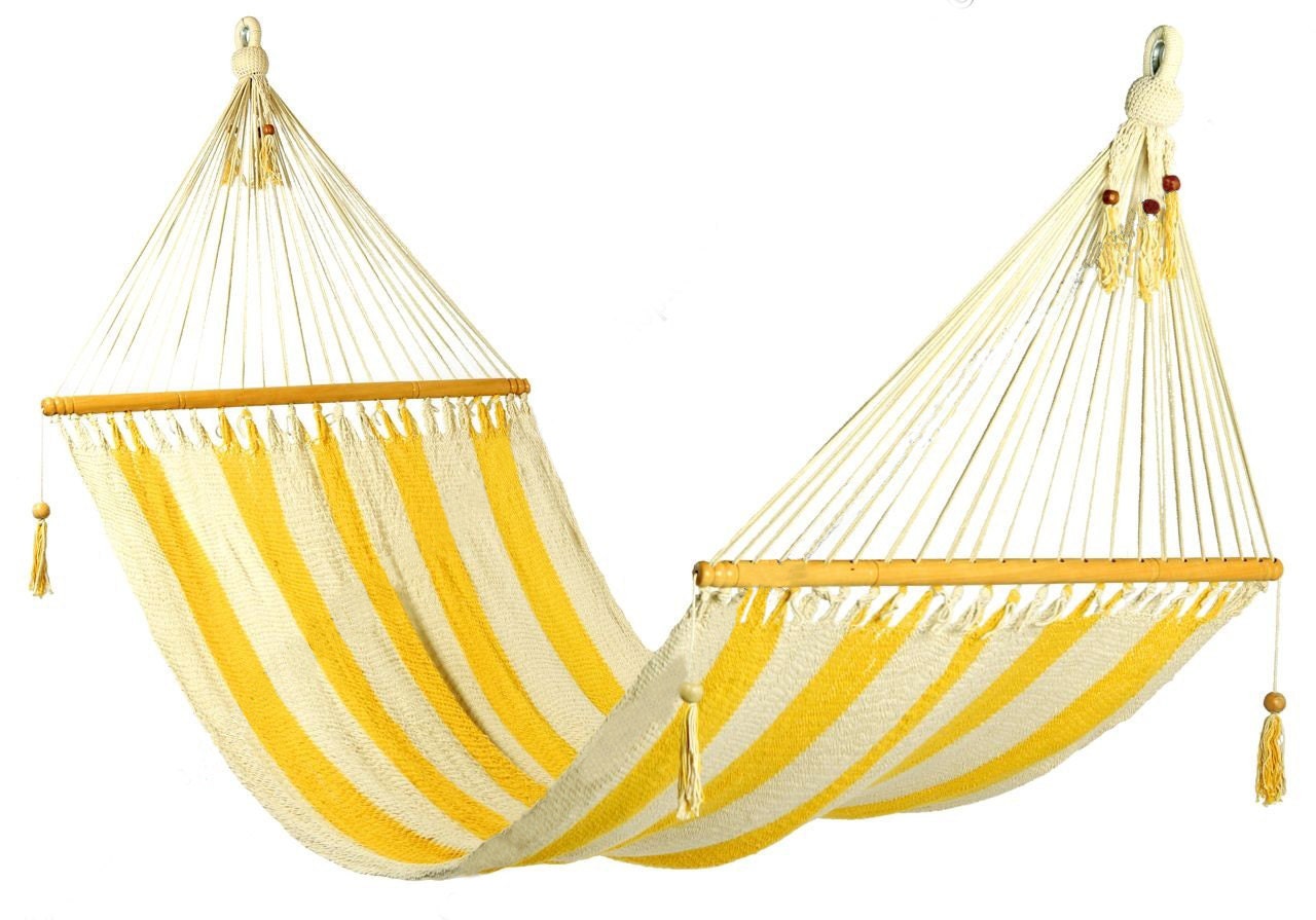 Stylish yellow and white stripes Hammock