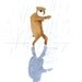 Print on watercolor paper for baby "Funny bear"