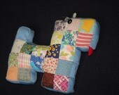 Scottie Dog- Quilted stuffed toy or small accent pillow