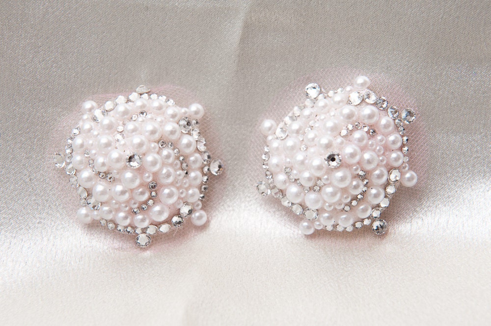Pearl and Crystal Hurricane Burlesque Pasties