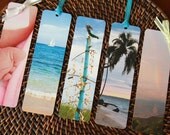 Set of 5 Tranquility Bookmarks 2x7, With or Without Ribbon, For Book Lovers, Readers, Students, Teachers