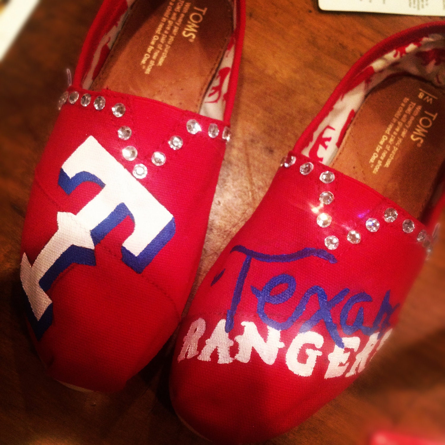 Texas Rangers Bling TOMS