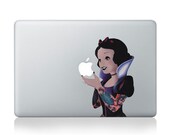 Snow White Tattoo2- Macbook Stickers Vinyl Mac decals Macbook decal Macbook Pro decal Apple mac decal for Macbook Air / Macbook Pro sticker