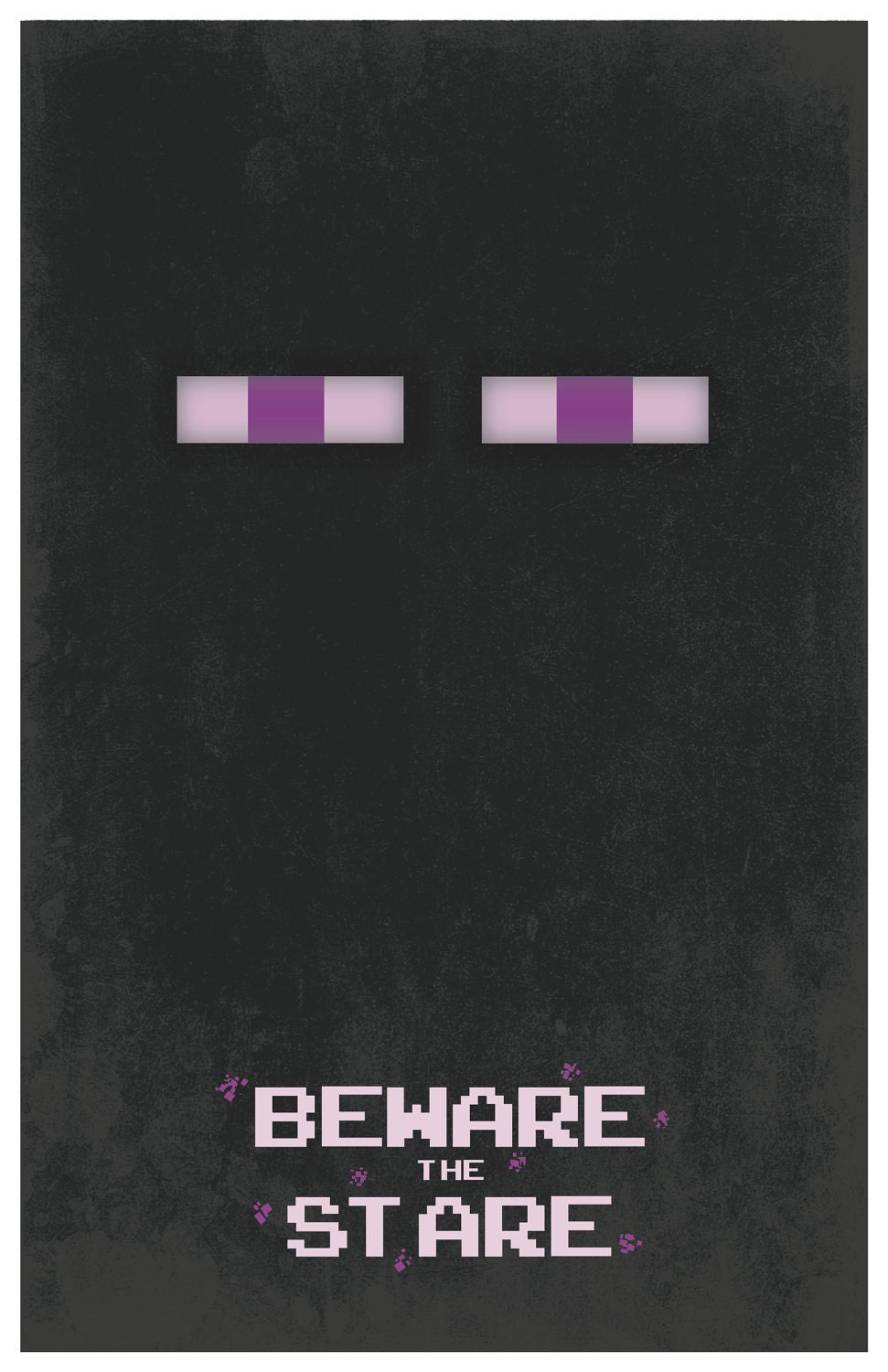 Minecraft Enderman 11x17 Poster - Beware the Stare