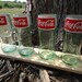Coca Cola Coke Drinking Glasses made from Upcycled Coca Cola Glass Bottles 8oz Set of 4