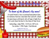 Picnic Backyard BBQ Birthday Party Wedding Bridal Shower invitation