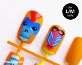 Supa Nails "Monkey Business" 12 Nails (L/M)