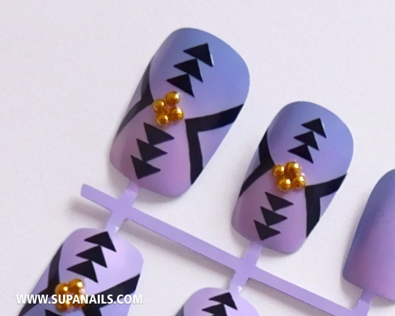 Glam Gradients: Lilac 24 Nails