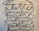 Scripture art Colossians 3:12 Painting for Girls Painting Bible