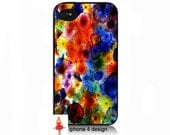Rainbow petal iphone 4  cell phone case, Iphone case, Iphone 4s case, Iphone 4 cover, i phone case, i phone 4s case
