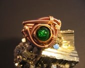 Steampunk Ring - Custom Unisex Wire Wrap - Copper
