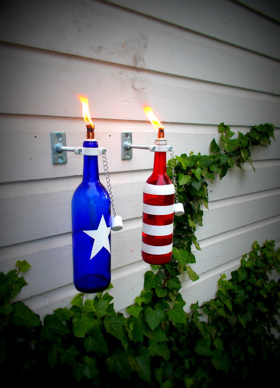 Stars & Stripes Patriotic Bottle Torch Set