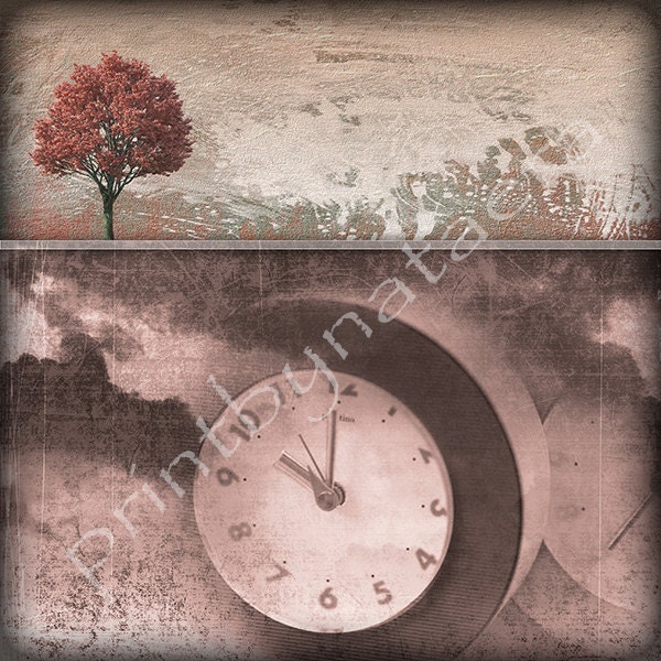 ORIGINAL abstract landscape photo PRINT 8" x 8" trees ,home decor wall art decor wall decor digital photo photography nature painting