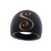 Black or Brown Wooden Engraved/ Monogram Ring