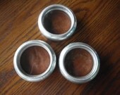 Retro Bar ware Delft Glass Leather Coasters  Quite Heavy for the Mancave Silver Stamped Vintage Bar accessories