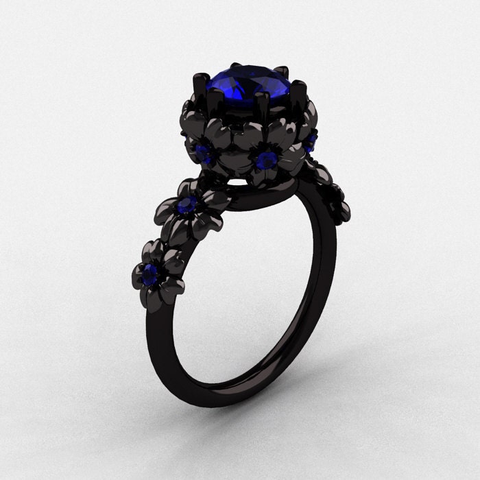 Flower Sapphire Ring