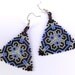 Seed bead earrings - Triangle Peyote Earrings