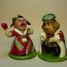 Alice in Wonderland King and Queen Hearts Kaiyodo figures rare