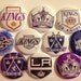 LA Kings inspired flatback or pinback 1" buttons