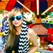 Black & White Chevron Hooded Wrap