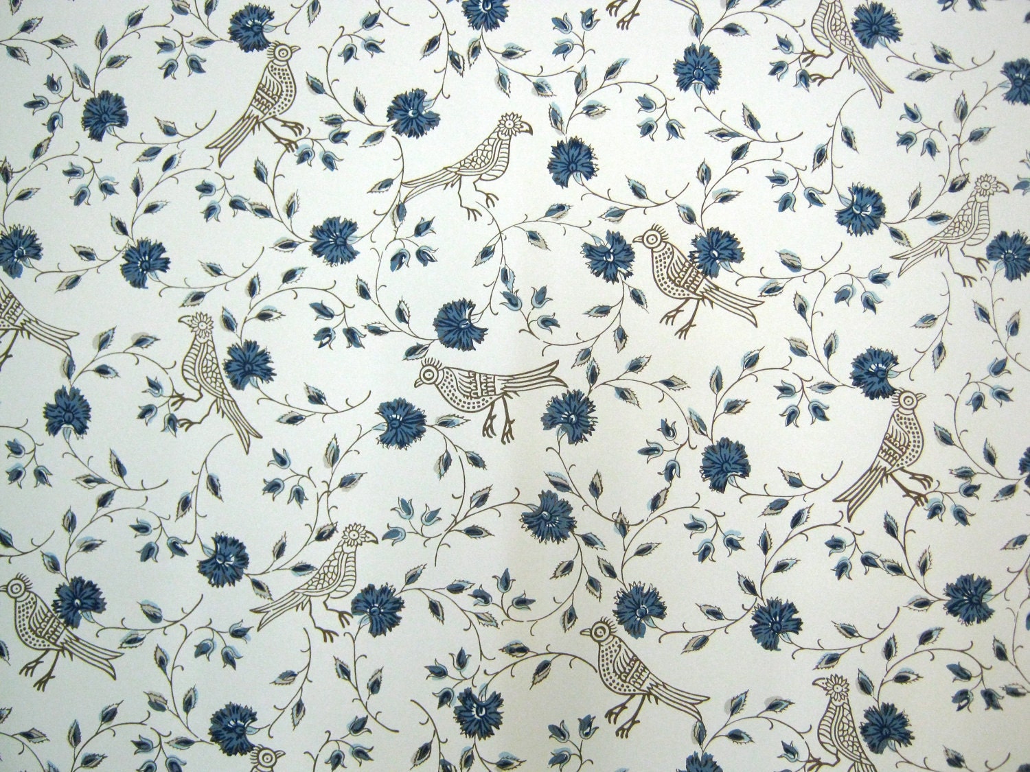 Handmade in Paris: One double roll Pierre Frey "Bengali" Wallpaper.