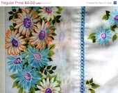 CIJ SALE Vintage Floral Pillowcase with Daisies in Standard Size - SewReallyCute