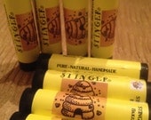 STINGER Lavender Vanilla Moisturizing Lip Balm Pure-Natural-Handmade Good for dry, cracked lips.