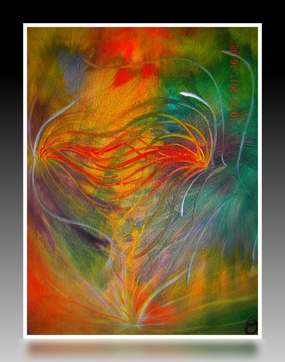 First Taste- Original Signed by Artist/ Canvas 20x16 inch Painting