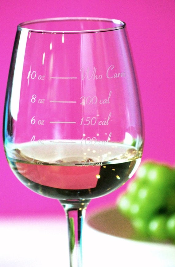 Caloric Cuvee: The calorie counting wine glass