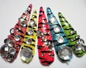 Zebra Glitter Kawaii Deco Gyaru Nails
