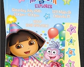 Custom Dora the Explorer Birthday Party Invitations - DIY Printable File