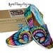 TOMS Tie Dye Shoes - Peace and Love - hand dyed and custom made - by One Great Thing