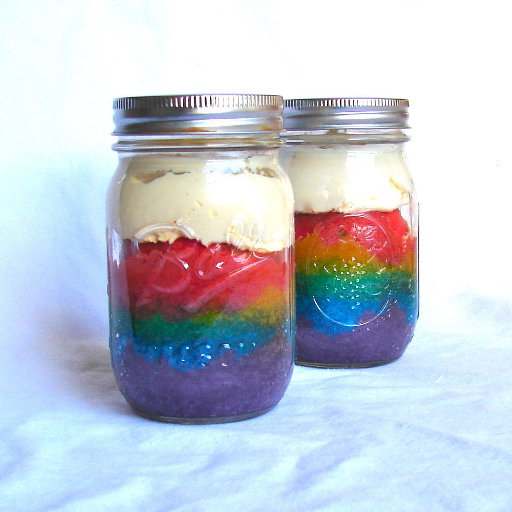 Rainbow Jar Cakes - Birthday Mitzvah Wedding Party Favor Il_170x135