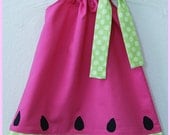 Super Cute Whimsical Watermelon Applique dress