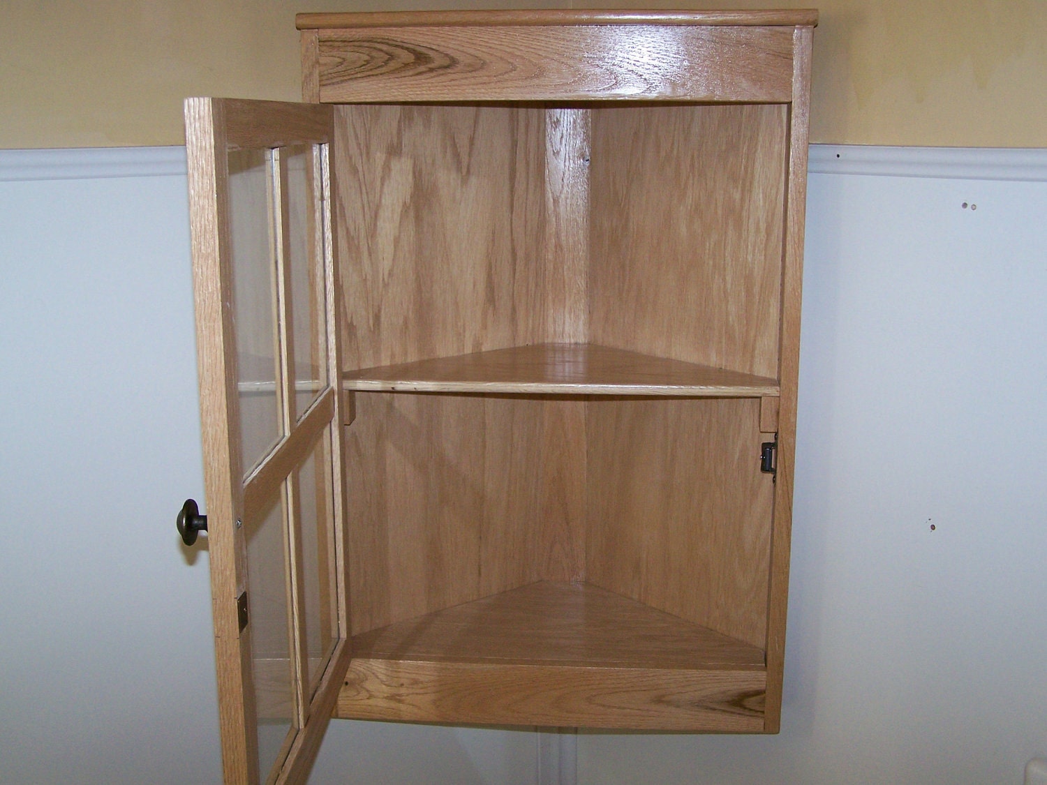 Oak Corner Cabinet