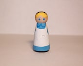 Alice Wooden Peg Doll