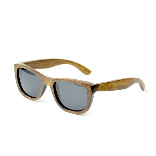 WoodRoze Wooden Sunglasses // Brown Bamboo // Polarized Grey // Dozer Jr.