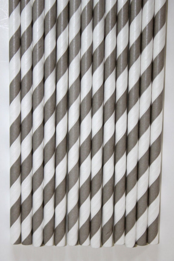 50 grey stripe straws paper straws birthday party,event cake pop sticks bonus diy straws flag
