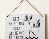 Clean Kitchen - Door Hanger