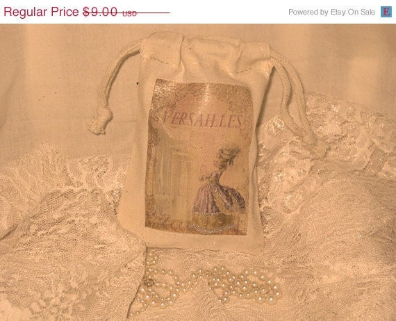 Custom listing for Nina French Market Marie Antoinette Muslin Party Favor Gift Pouches Adorned with Glitter ECS