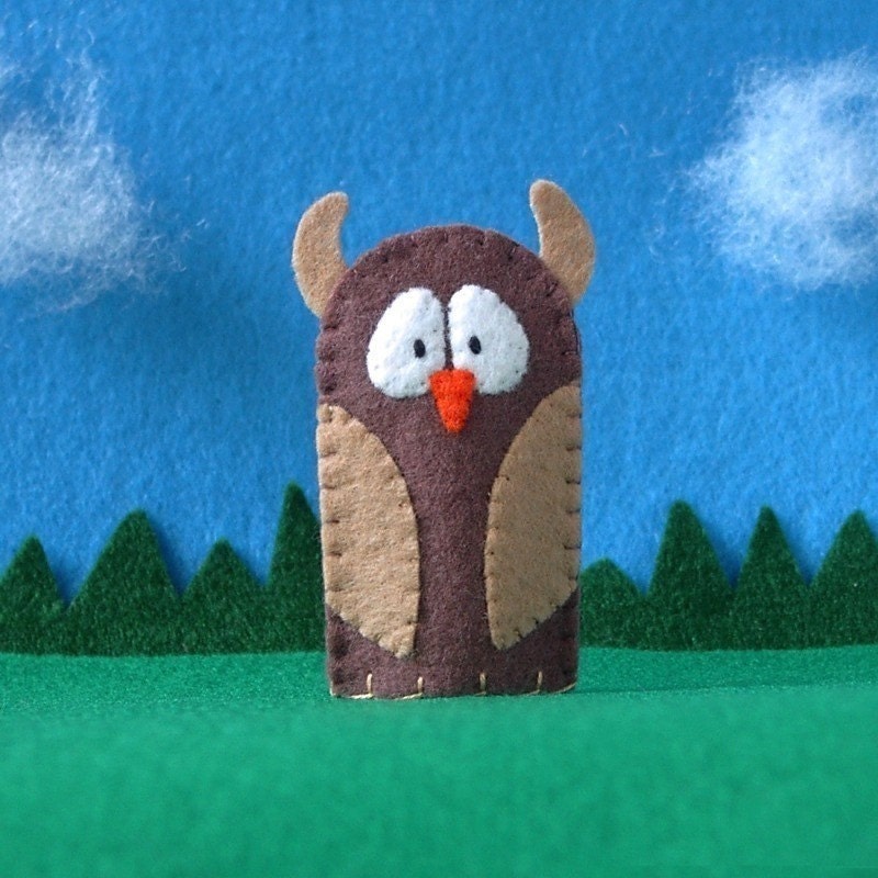Brown Owl Finger Puppet