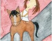 PRINT - Pink Horse