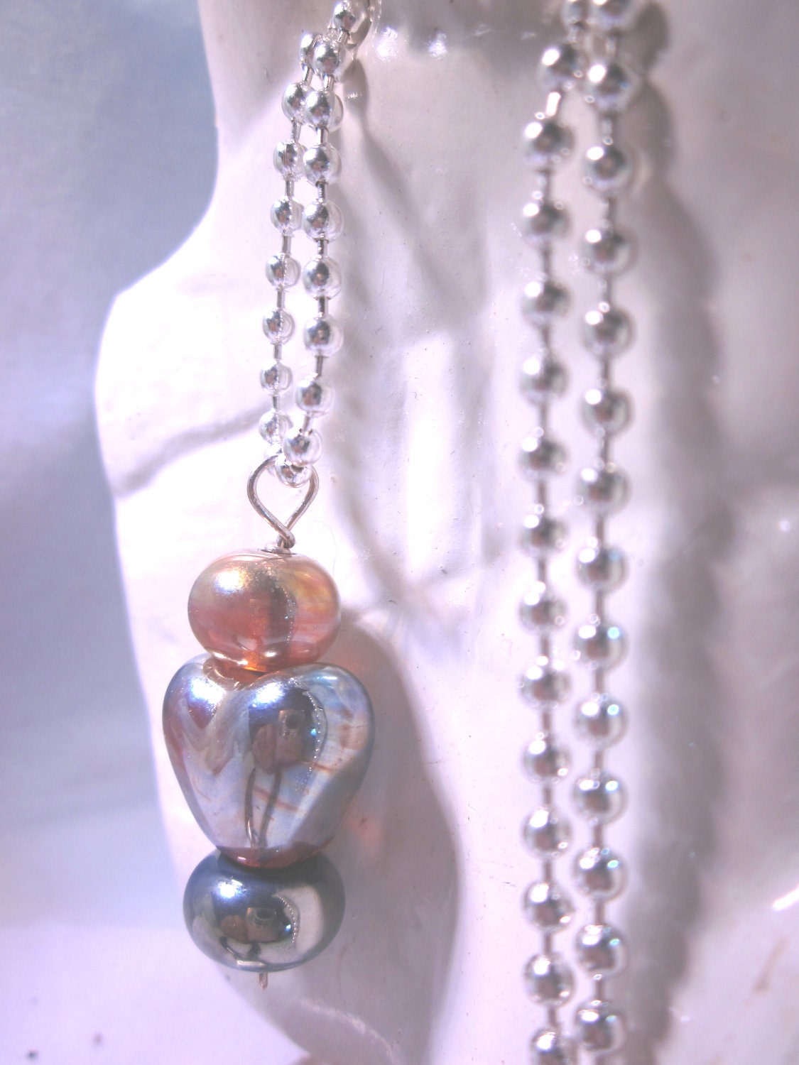 Metallic Heart Necklace